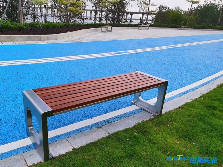 广州珠江湾绿道户外长凳