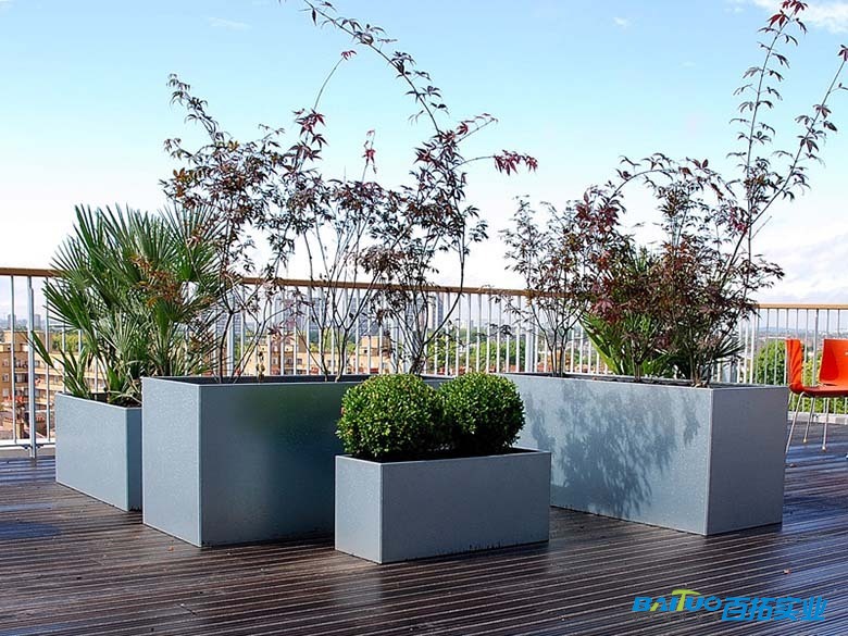 不锈钢花箱喷粉效果