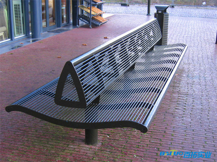 公园铁管长椅 (3)