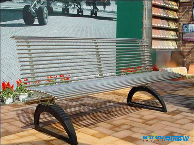 304不锈钢三人椅 (2)