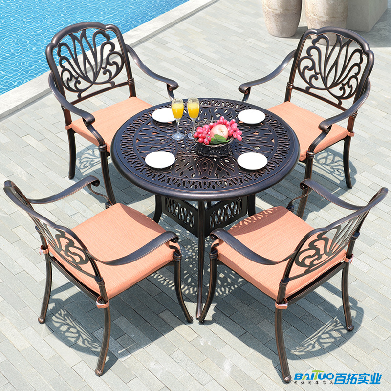 户外家具铸铝桌椅 (1)