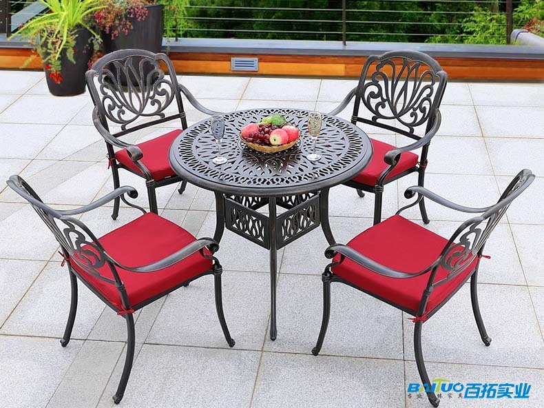 户外家具铸铝桌椅 (3)