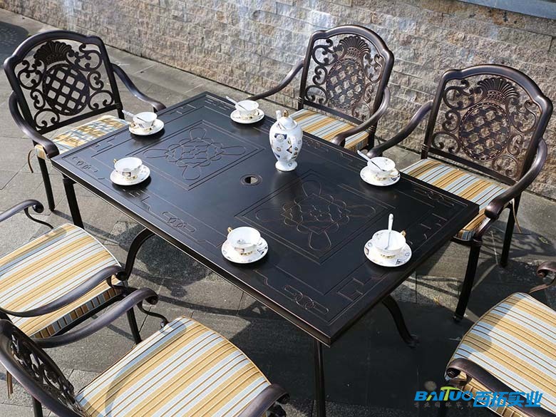 户外铝制桌椅 (2)