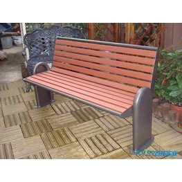 防水耐用公园塑木长椅