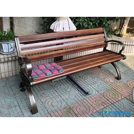 自然质感户外仿木长椅