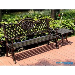 耐腐蚀高颜值的铝合金公园椅 