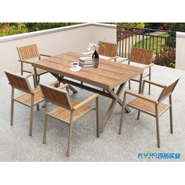 塑木庭院桌椅