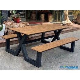 户外仿木桌椅 比实木更像木的桌椅