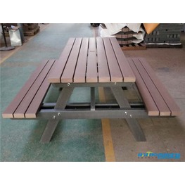 长条塑木桌椅款式