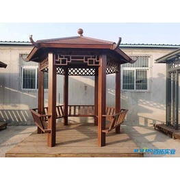 仿古六角凉亭 庭院里的古韵新风