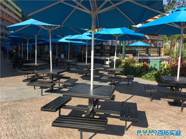 户外桌椅带伞 (3)