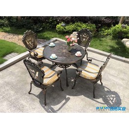 欧式铸铝休闲桌椅