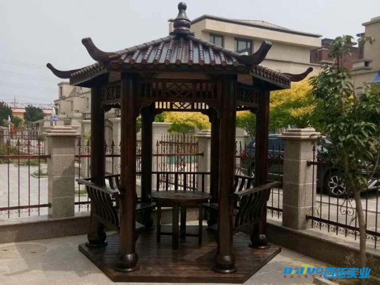 防腐木六角凉亭 (1) 防腐木六角凉亭 (1)