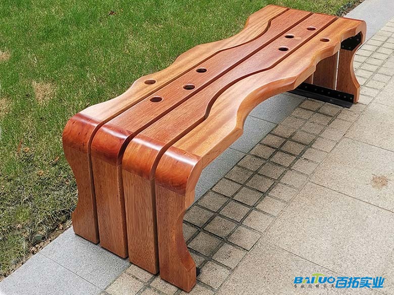 实木景观座椅 (1)