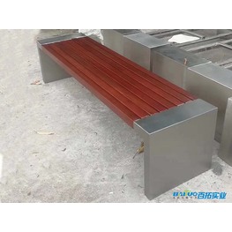 户外休闲木长椅