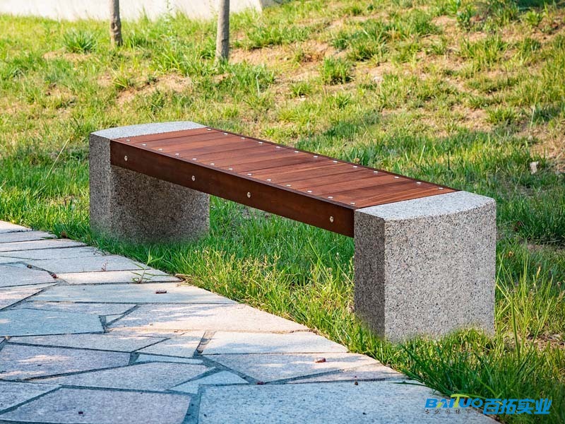 花岗岩马路边长椅 (2)