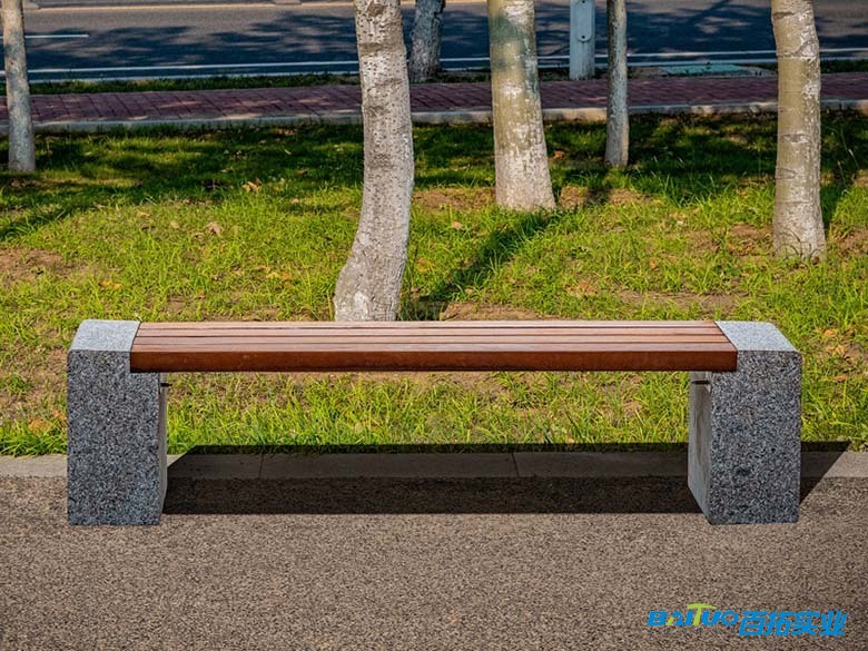 花岗岩马路边长椅 (3)