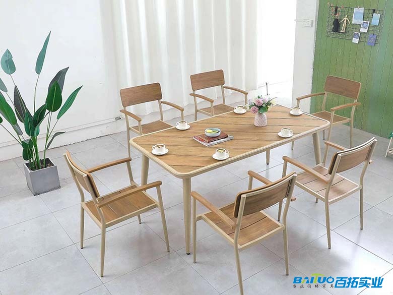 塑木露天桌椅 塑木露天桌椅