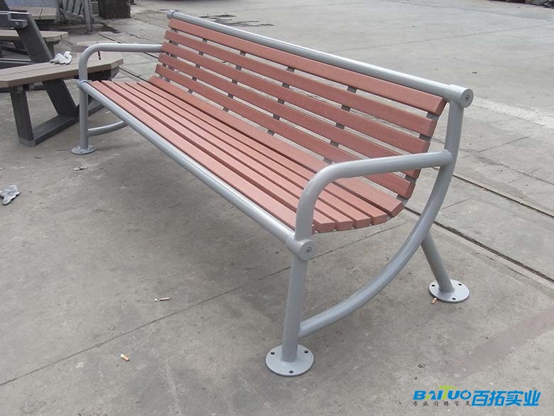 四人位塑木靠背长椅 四人位塑木靠背长椅