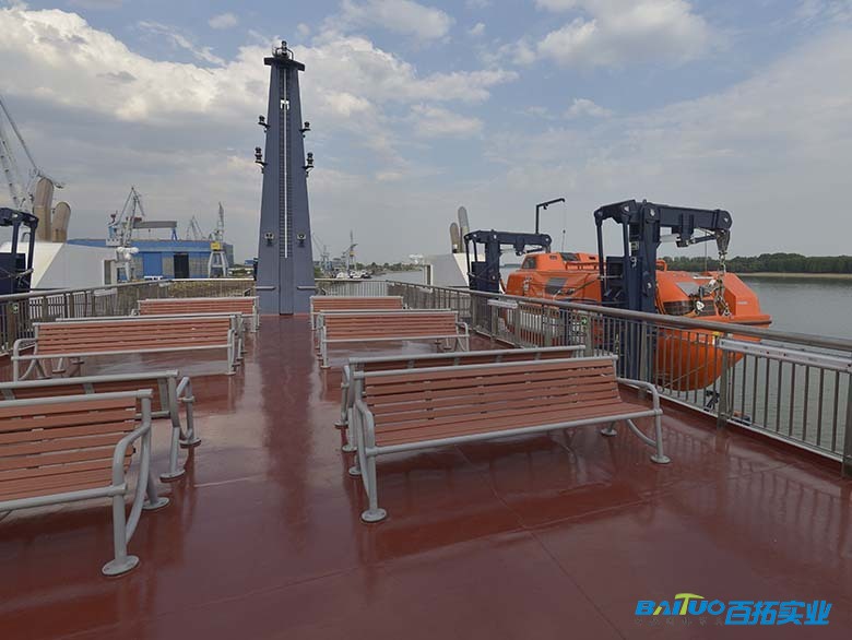 塑木靠背长椅安装效果 (1)