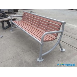 PE塑木靠背长椅