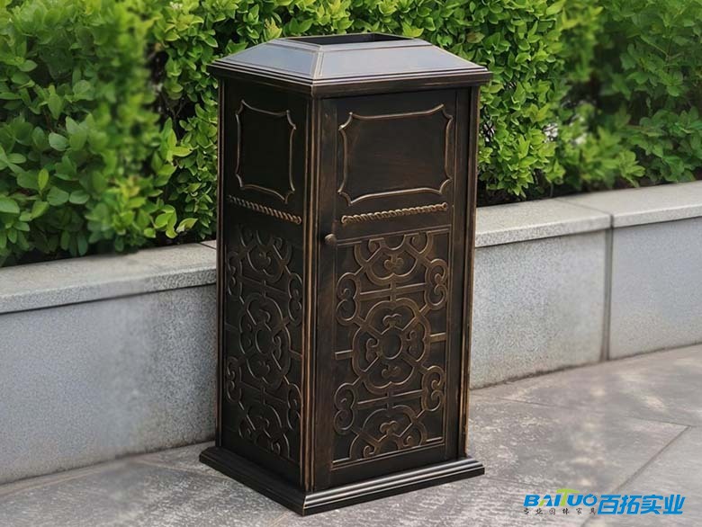 鑄鋁室外垃圾箱