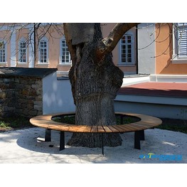 不锈钢围树公园椅