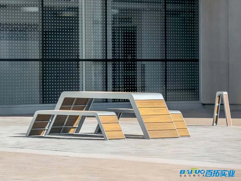 塑木戶外景觀桌椅效果圖 塑木戶外景觀桌椅效果圖