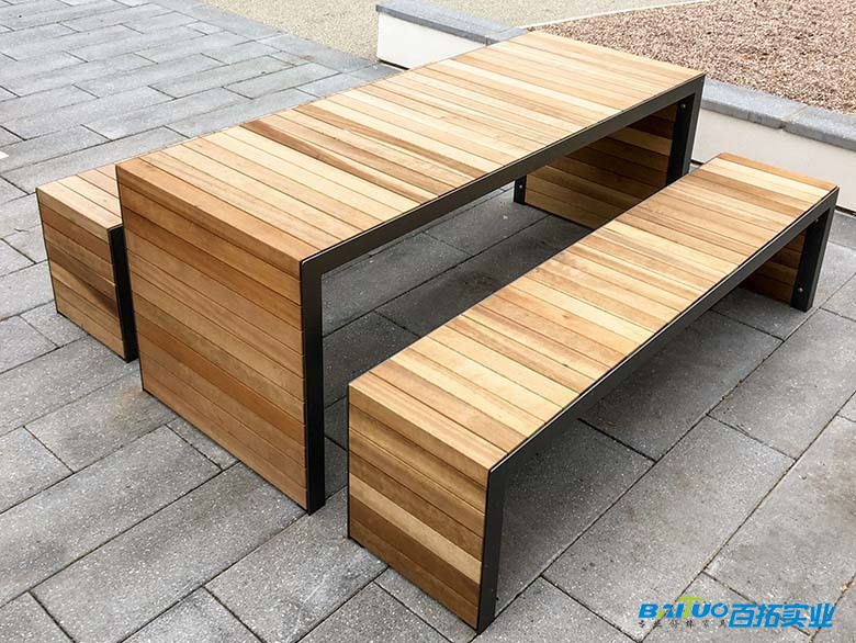 實(shí)木景觀桌椅定制