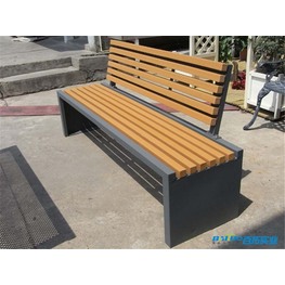户外塑木公共长椅