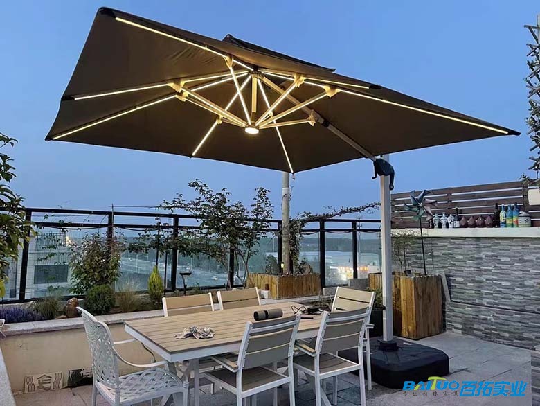 LED燈帶遮陽傘