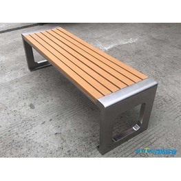 舒适款休闲塑木长椅